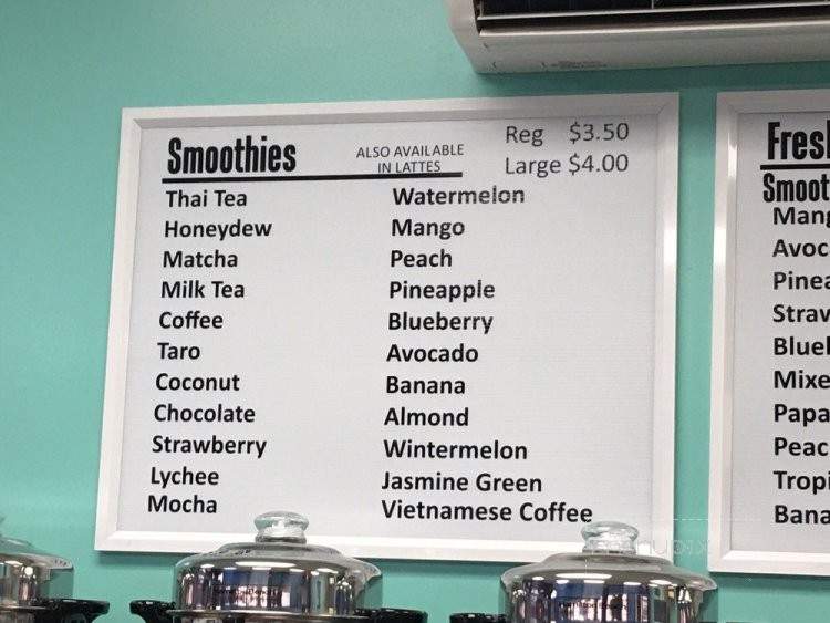 Boba Cafe - Ewa Beach, HI menu_pic