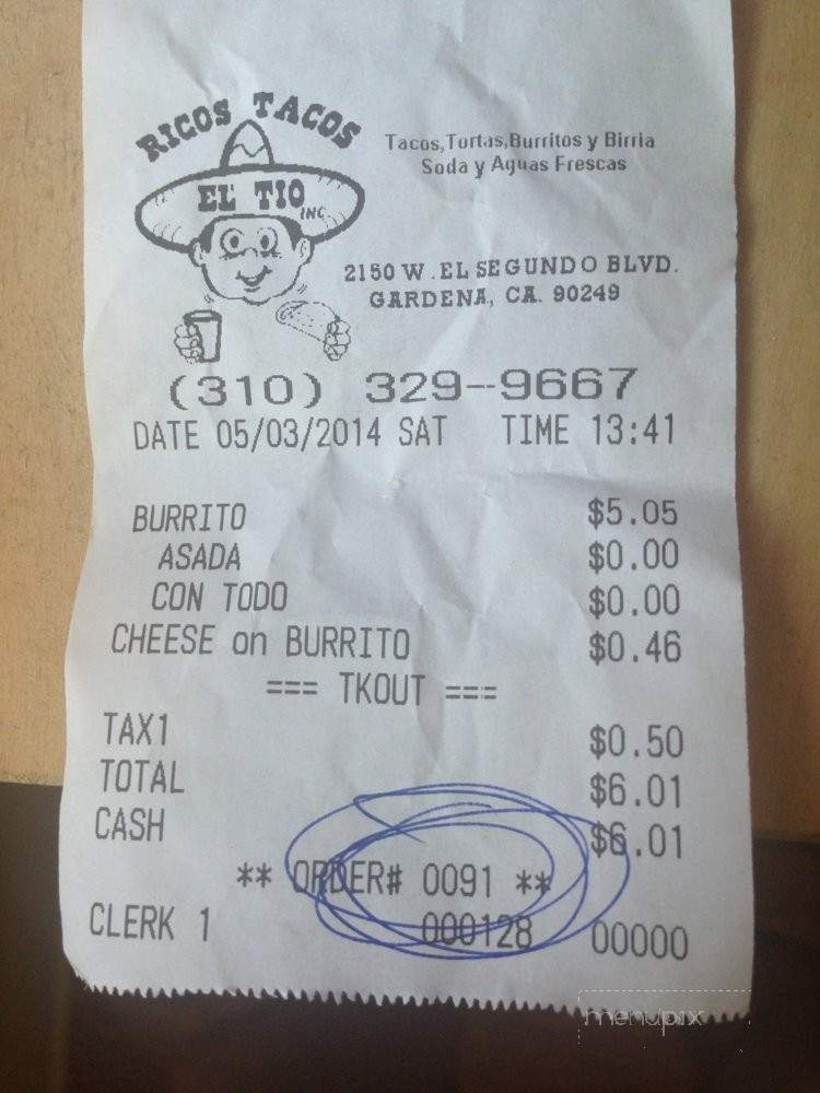 /250214706/Ricos-Tacos-El-Tio-Gardena-CA - Gardena, CA
