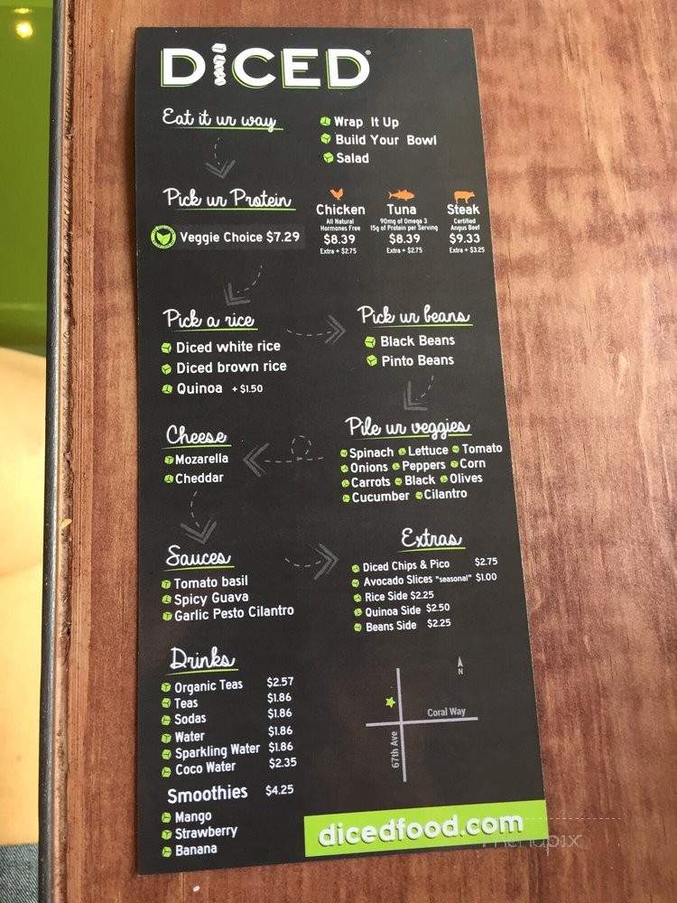 Diced - Miami, FL menu_pic