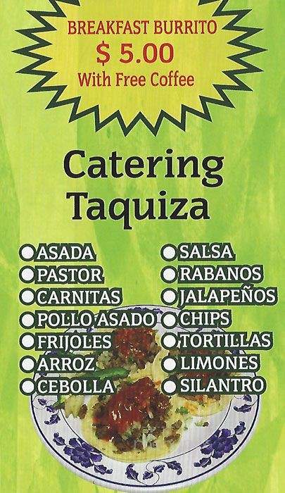Taqueria La Mordida - Half Moon Bay, CA menu_pic