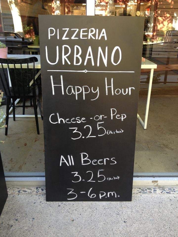 Pizzeria Urbano - Sacramento, CA menu_pic