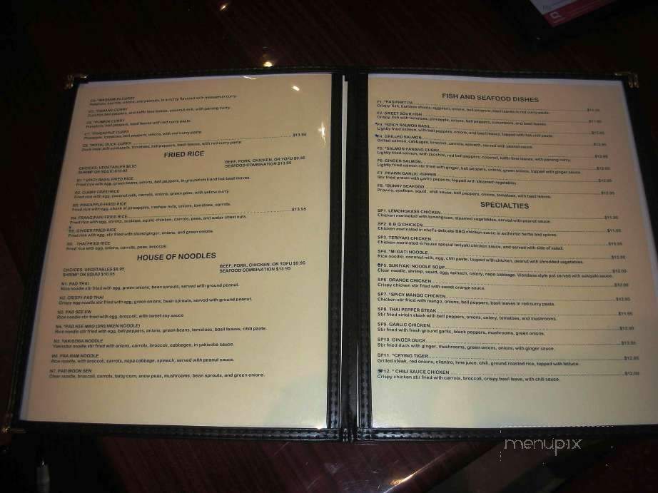 Frangipani Lao & Thai Cuisine - Beaverton, OR menu_pic