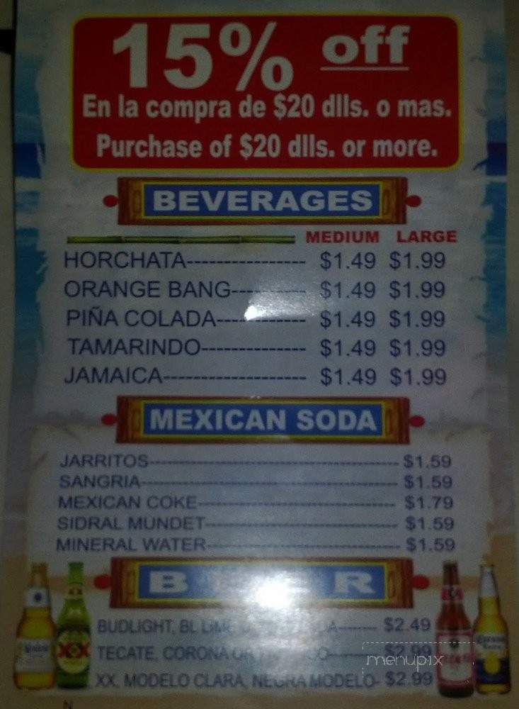 Mariscos Villa Del Mar - La Mirada, CA menu_pic