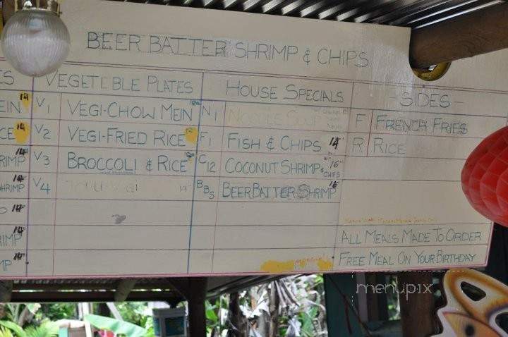 Island Chef - Hana, HI menu_pic