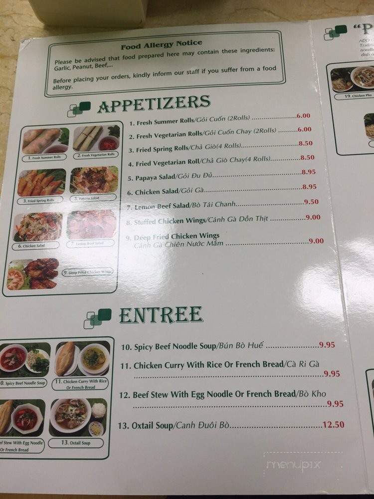 Stadium Pho - Honolulu, HI menu_pic