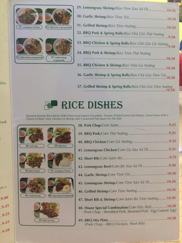 Stadium Pho - Honolulu, HI menu_pic