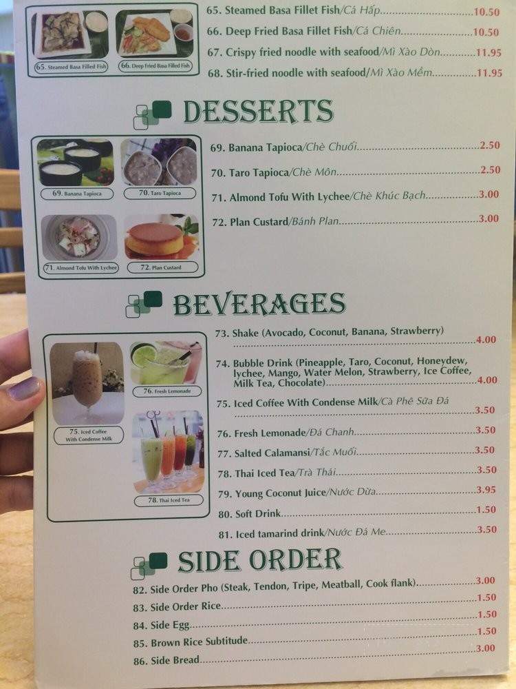 Stadium Pho - Honolulu, HI menu_pic