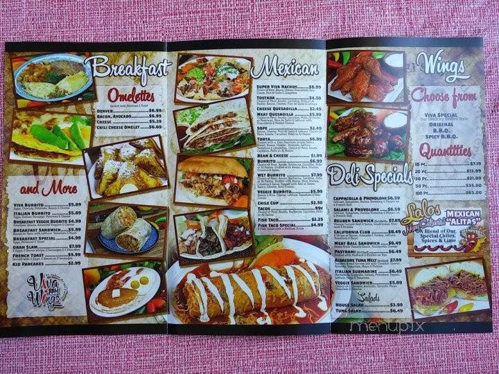 Viva Deli And Wings - Westminster, CA menu_pic