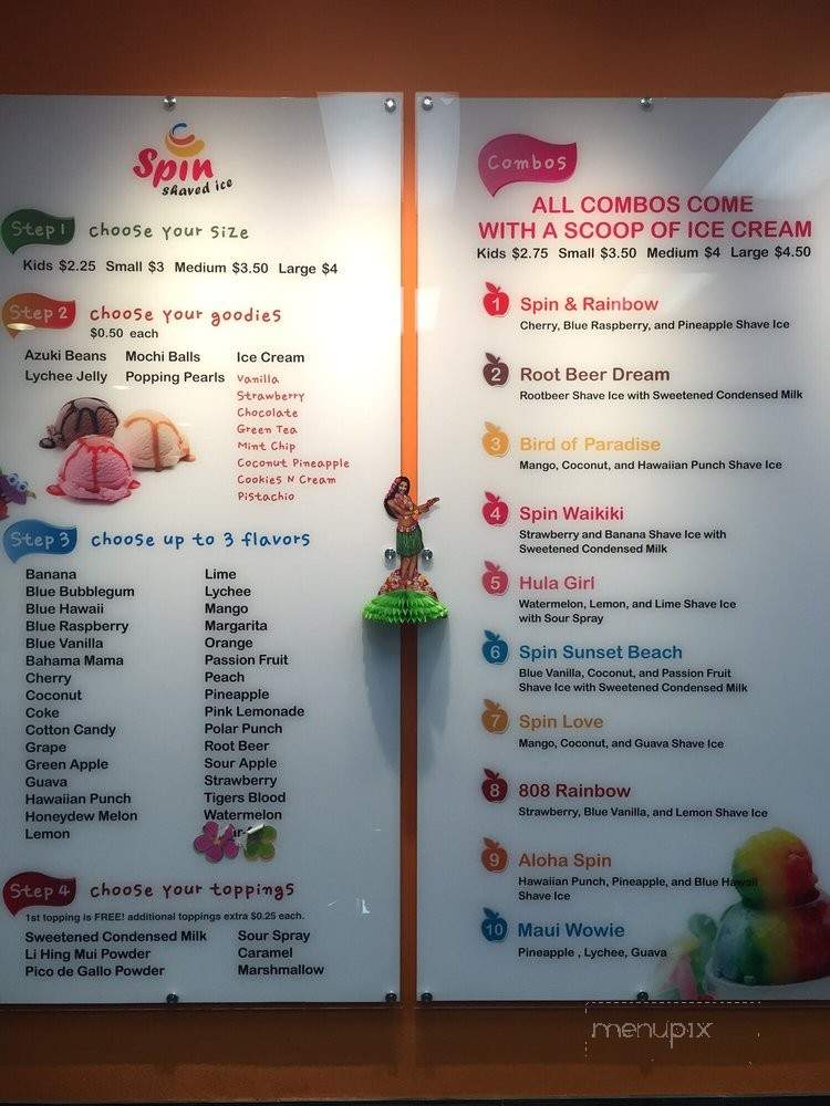 Double Spin Shaved Ice - Artesia, CA menu_pic