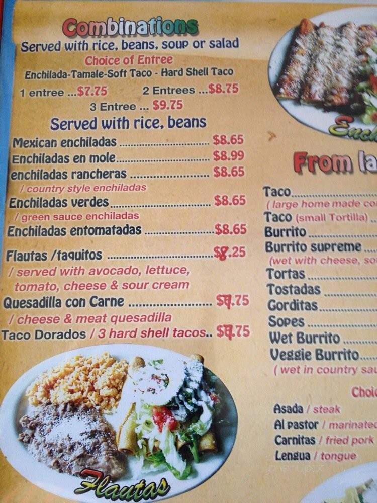 Don Zarape 2 - North Hollywood, CA menu_pic