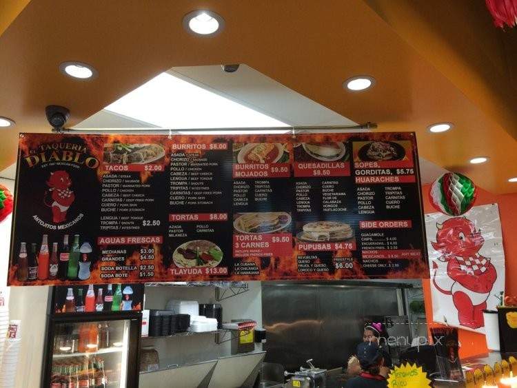 Taqueria El Diablo - Monrovia, CA menu_pic