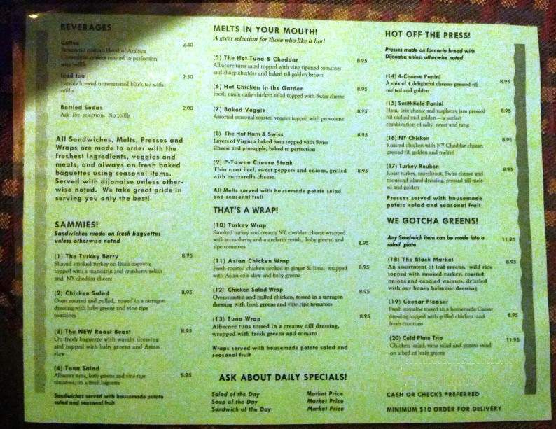 Green Bean Cafe - Portsmouth, VA menu_pic