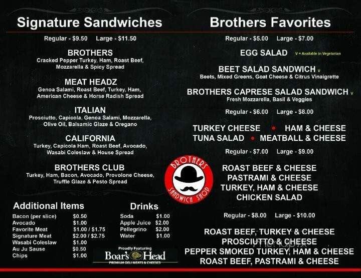 Brothers Sandwich Shop - Los Angeles, CA menu_pic