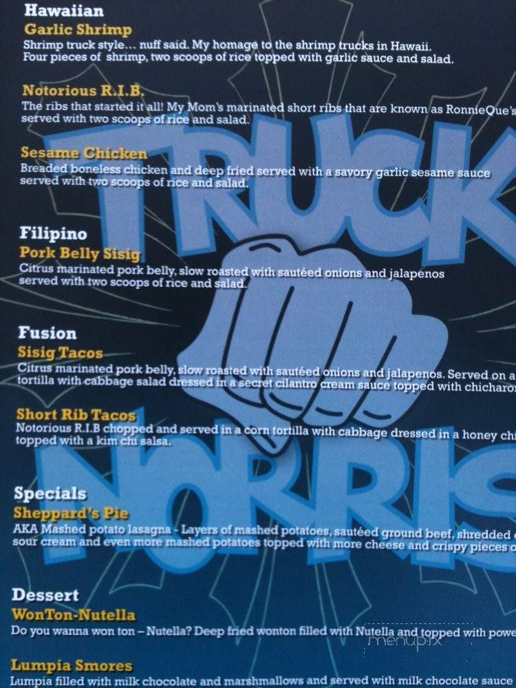Fist of Fusion - Los Angeles, CA menu_pic