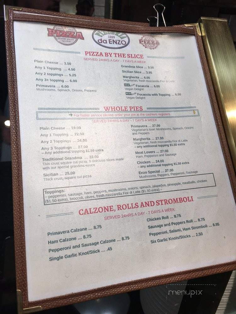 Pizzeria Da Enzo - Las Vegas, NV menu_pic