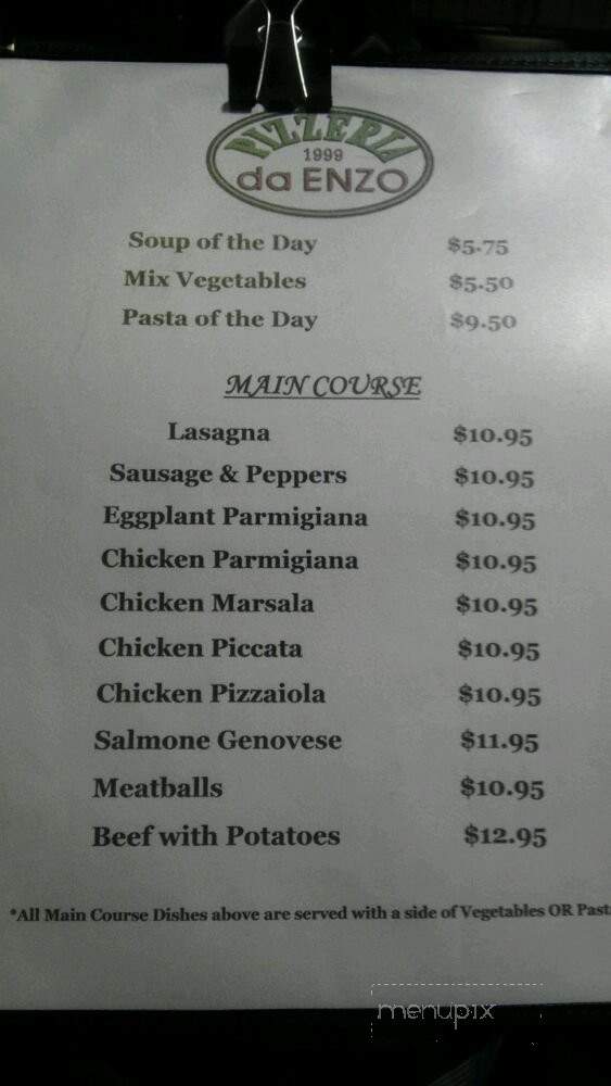 Pizzeria Da Enzo - Las Vegas, NV menu_pic