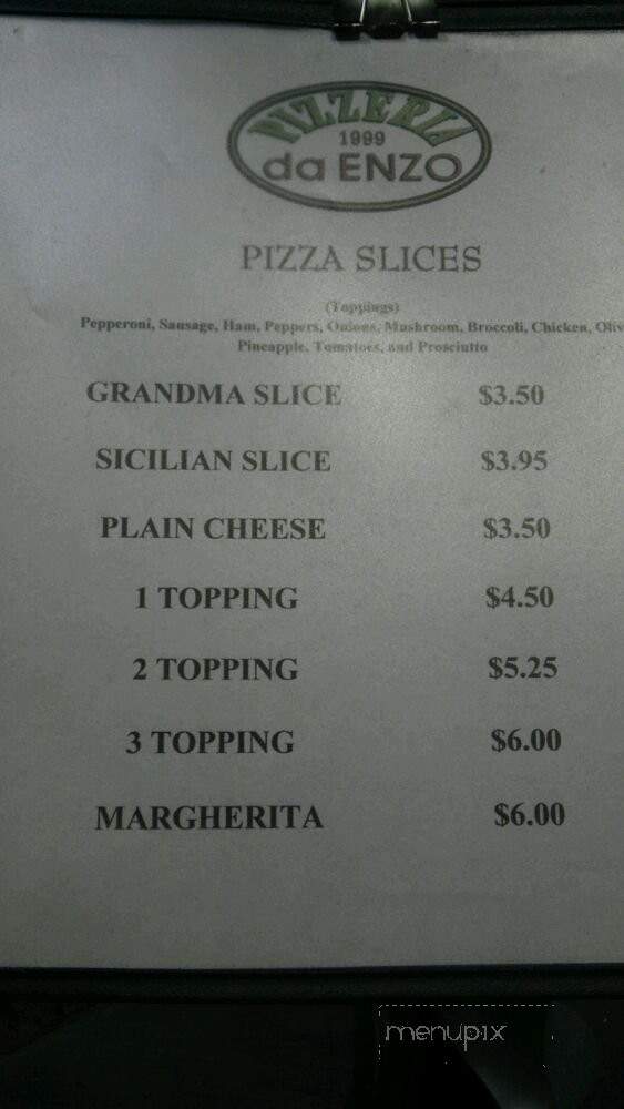 Pizzeria Da Enzo - Las Vegas, NV menu_pic