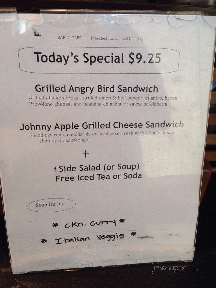 Rae G Cafe - Vernon, CA menu_pic