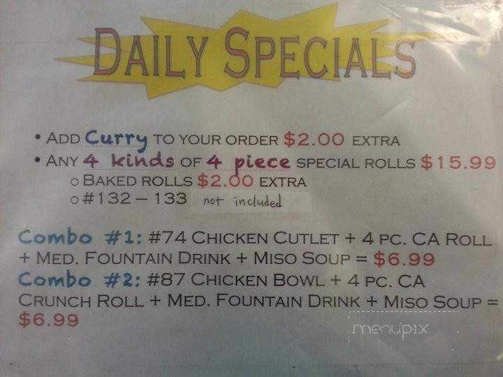 Maki Yaki 34 - Buena Park, CA menu_pic