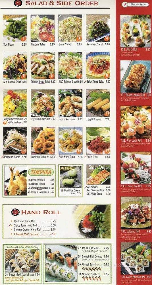 Maki Yaki 34 - Buena Park, CA menu_pic