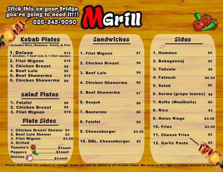 House of Basturma - Pasadena, CA menu_pic