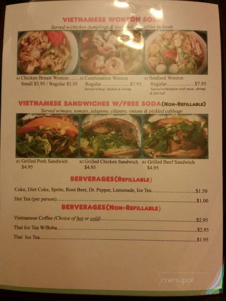 Everyday Vietnamese Cuisine - Chico, CA menu_pic