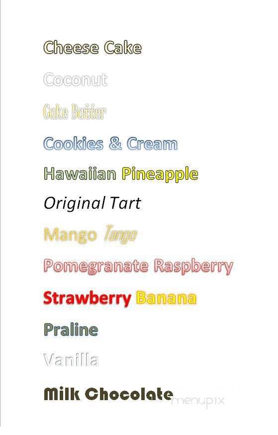 Redberry Yogurt - Sacramento, CA menu_pic