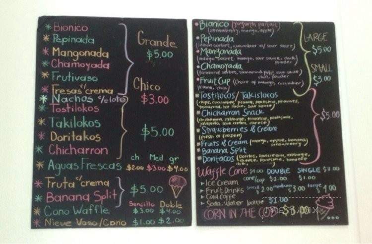 Frutiland - Fremont, CA menu_pic