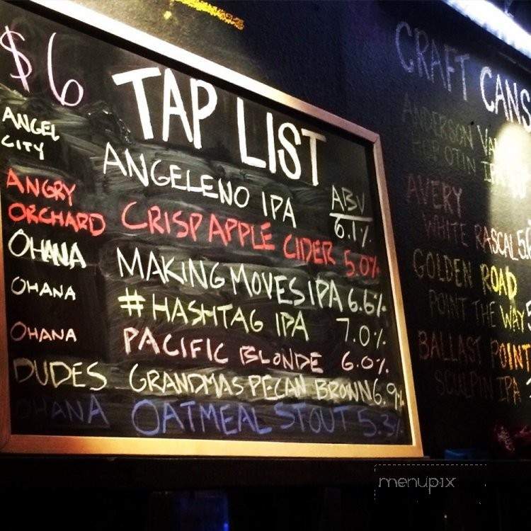 La Chuperia - Los Angeles, CA menu_pic