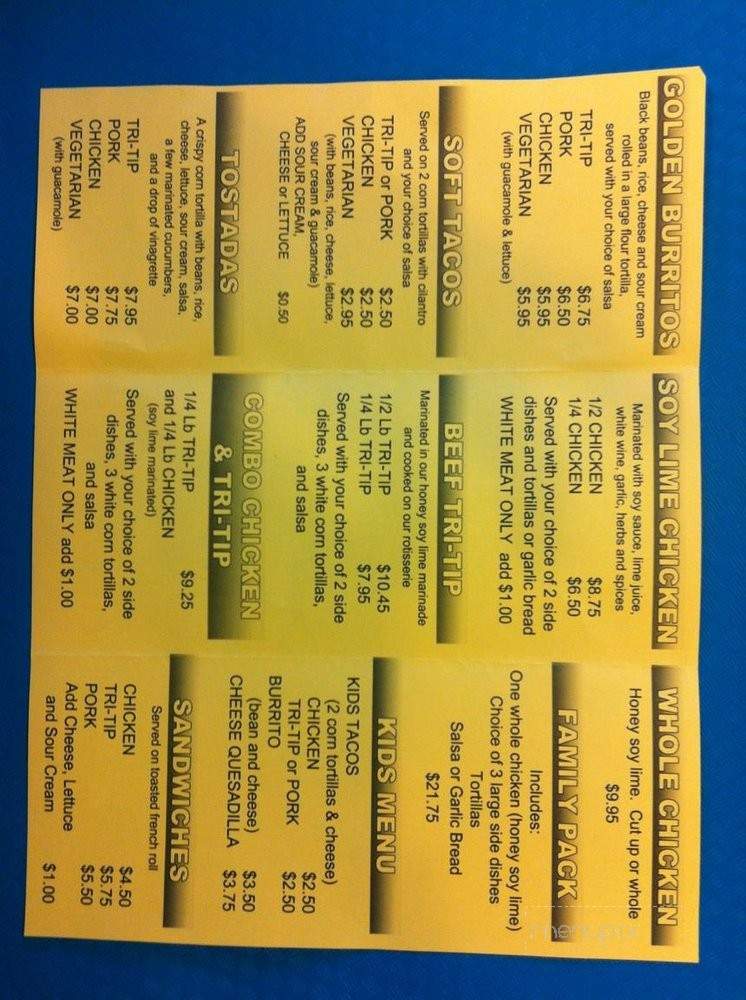 Golden Rotisserie - Truckee, CA menu_pic