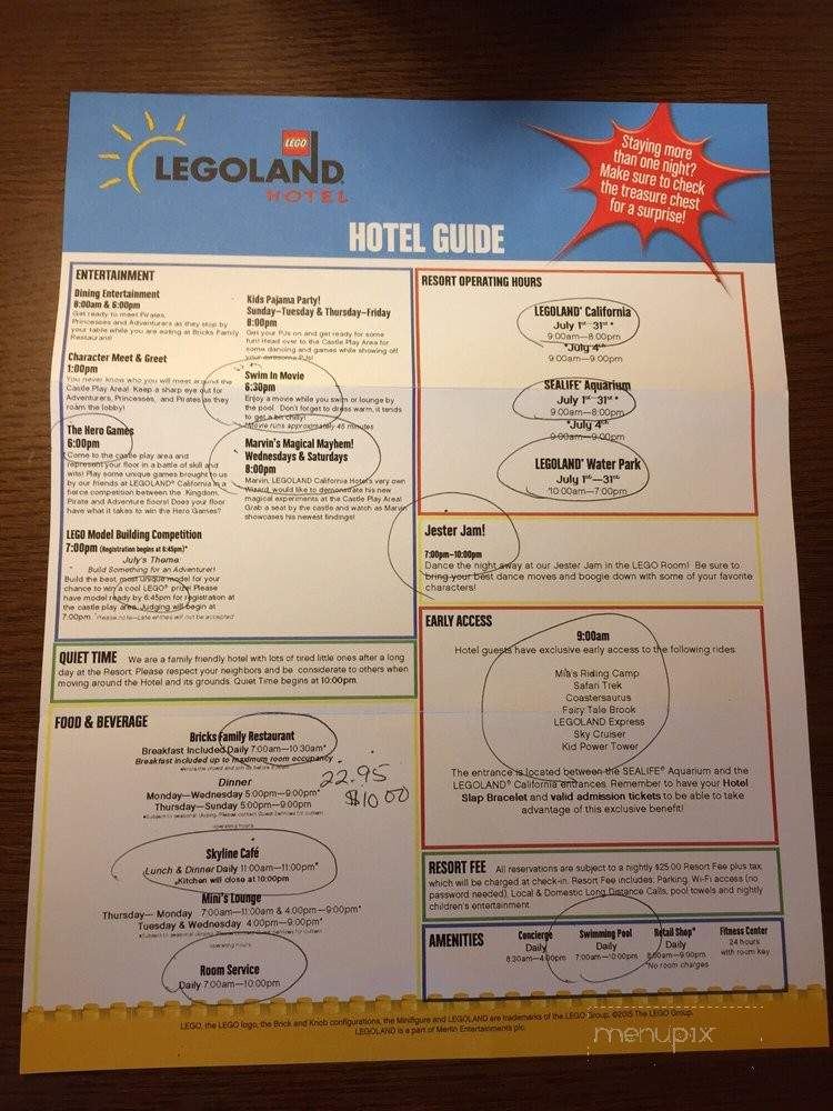 Bricks Family Restaurant - Carlsbad, CA menu_pic