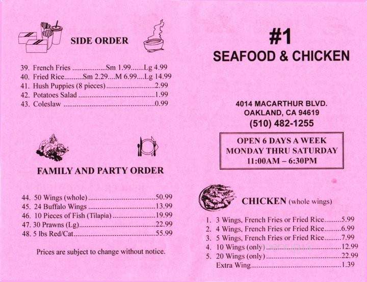 /250280677/-1-Seafood-and-Chicken-Restaurant-Oakland-CA - Oakland, CA