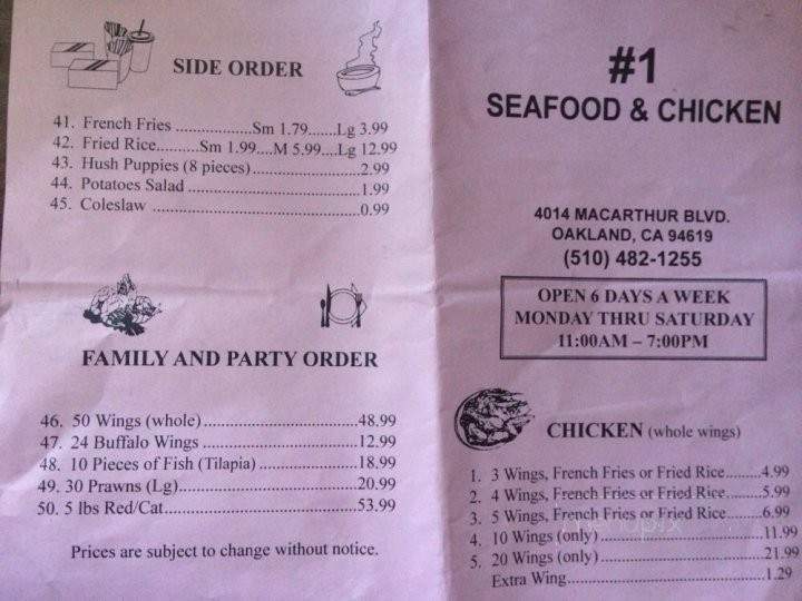 /250280677/-1-Seafood-and-Chicken-Restaurant-Oakland-CA - Oakland, CA