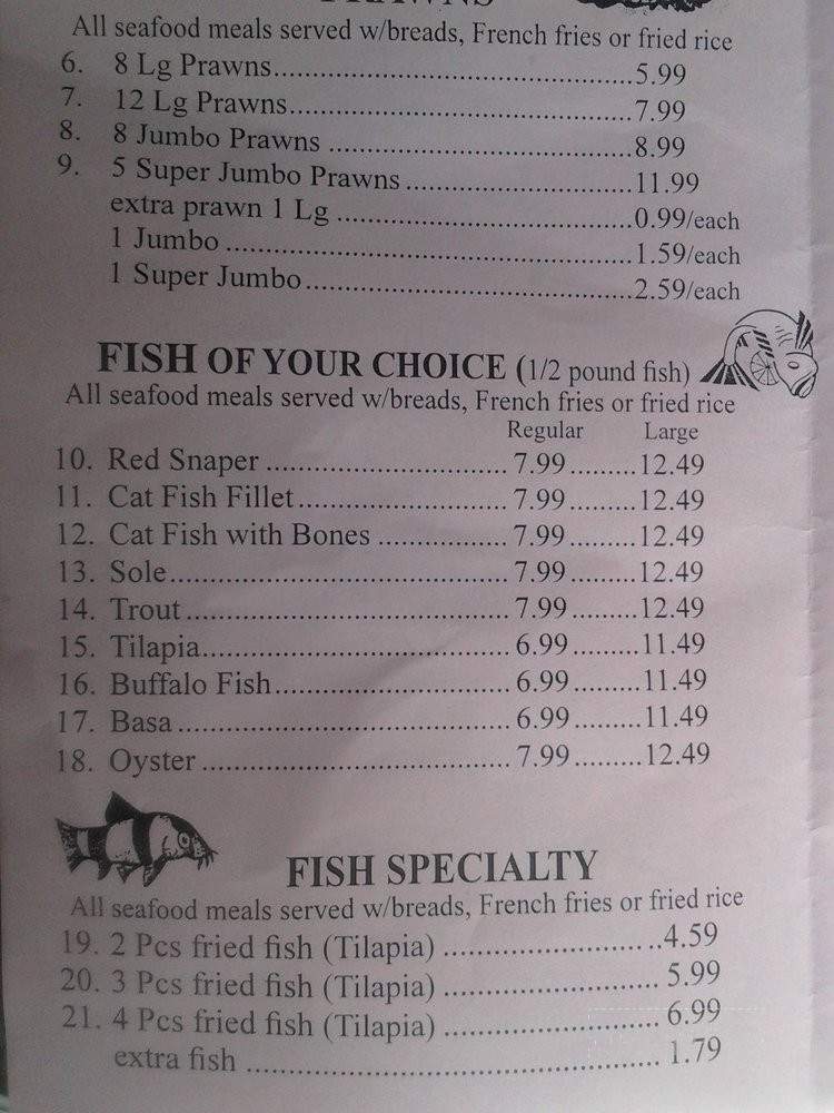 #1 Seafood and Chicken Restaurant - Oakland, CA menu_pic