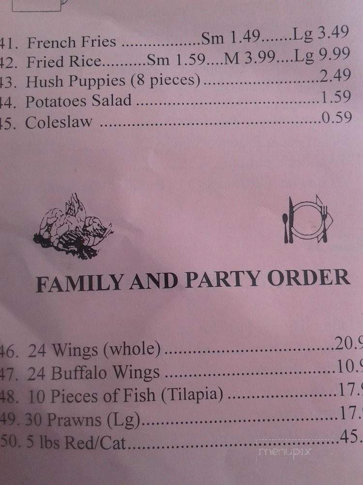 #1 Seafood and Chicken Restaurant - Oakland, CA menu_pic