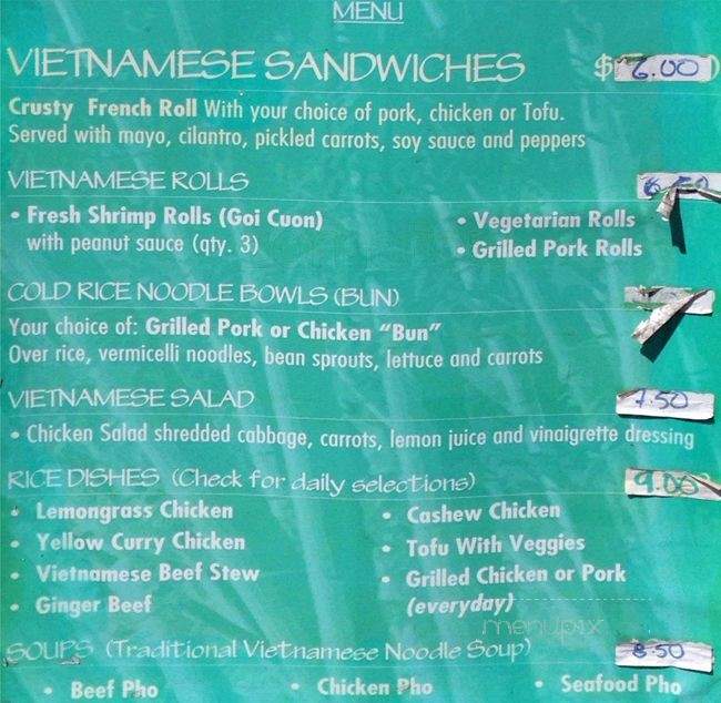 Comeback Cafe - Emeryville, CA menu_pic