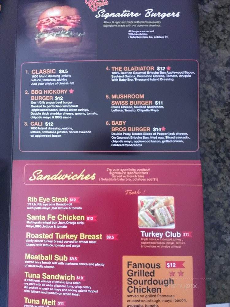 Baby Bros Pizza - Long Beach, CA menu_pic