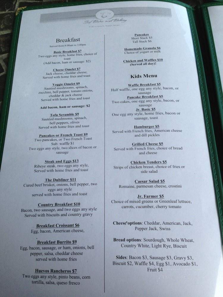 Surf Bistro and Bakery - Santa Cruz, CA menu_pic