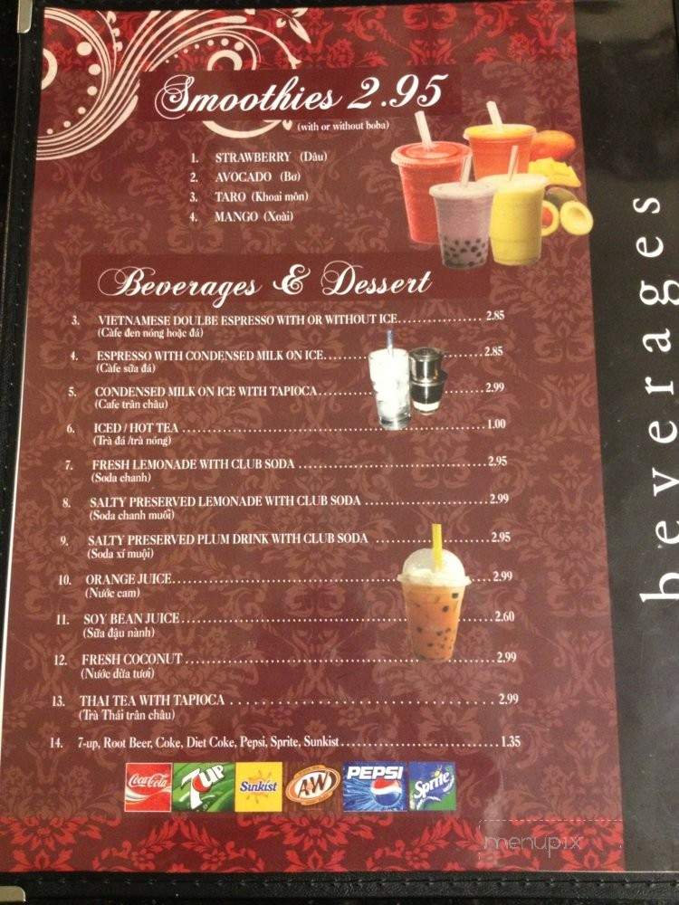 Pho Little Saigon - San Diego, CA menu_pic