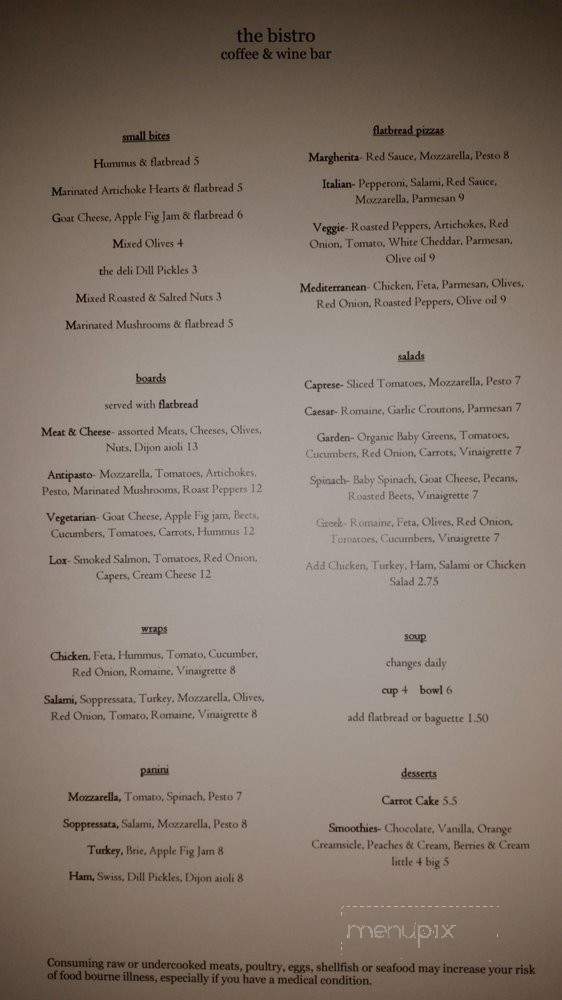 The Bistro Queen Creek - Queen Creek, AZ menu_pic
