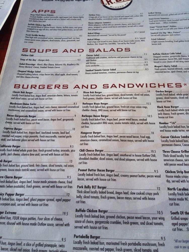 Indian River Burger Co. - Port St. Lucie, FL menu_pic