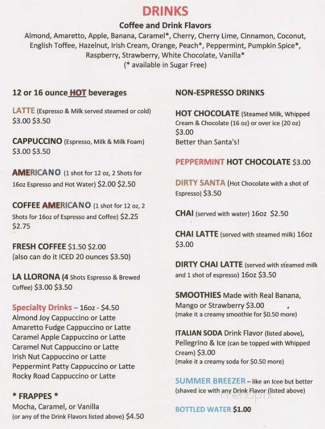 La Cabana de Don Luis - Chicago, IL menu_pic