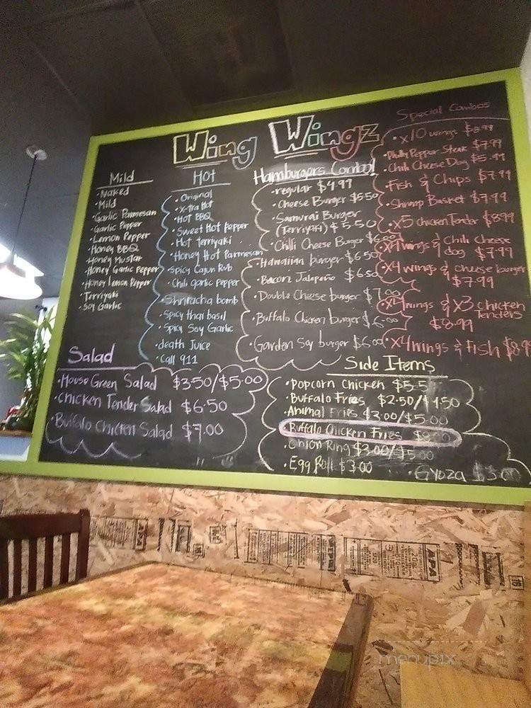 Hot Wings Grill - Long Beach, CA menu_pic
