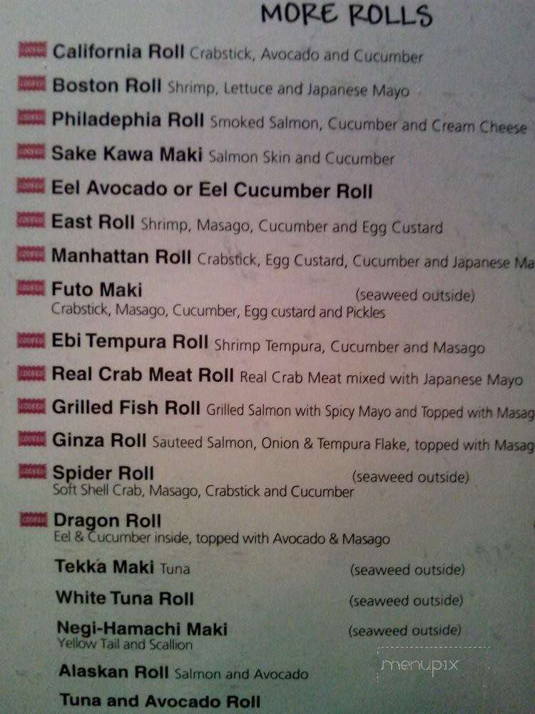 Wasabi Sushi - Brooklyn, NY menu_pic