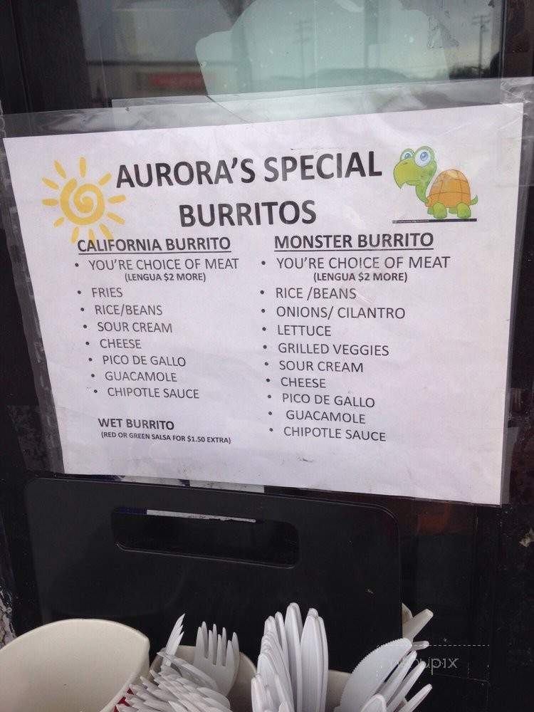 Aurora's Taqueria - Dana Point, CA menu_pic
