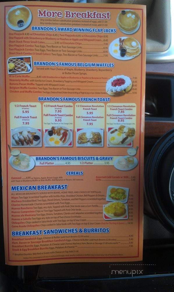 Brandon's Diner Vineyard - Ontario, CA menu_pic