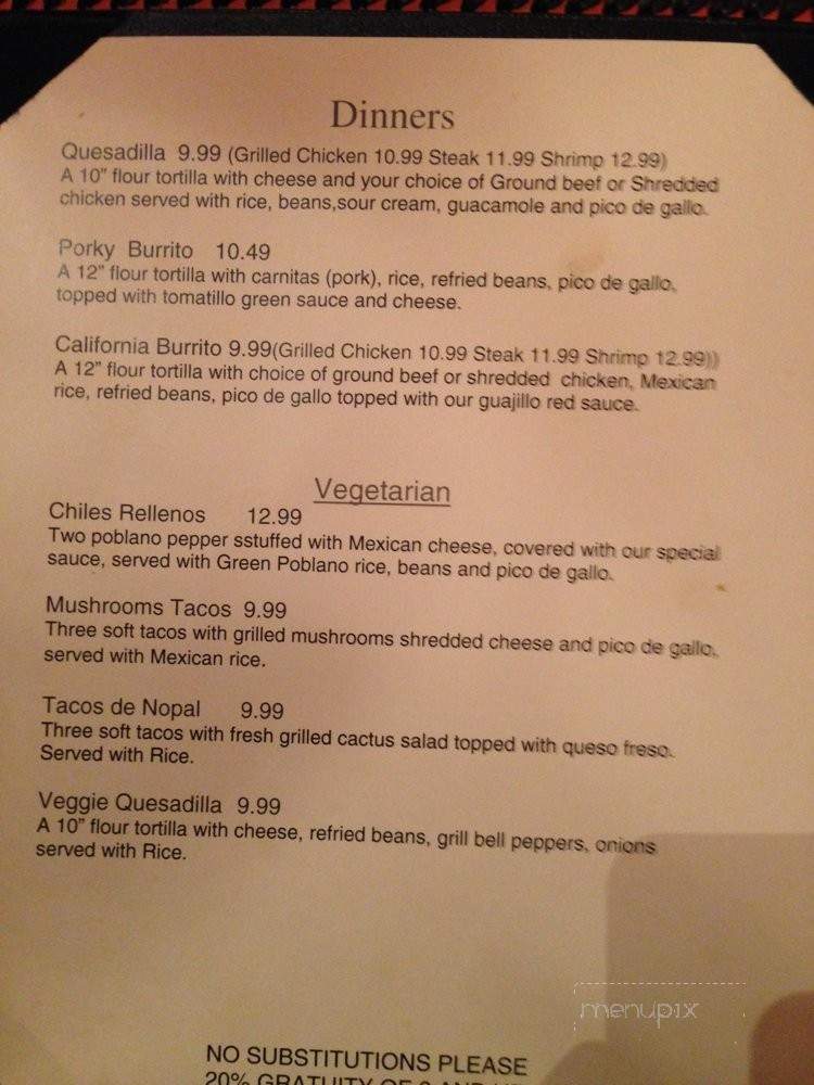 La Fonda Mexican Kitchen - Longwood, FL menu_pic