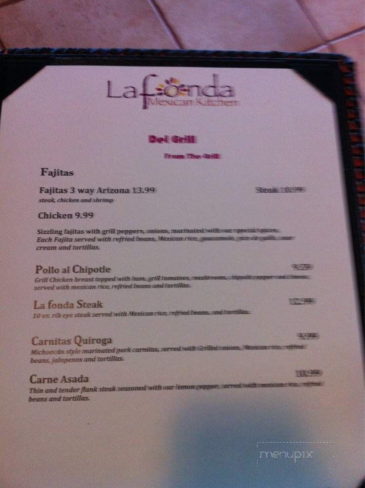 La Fonda Mexican Kitchen - Longwood, FL menu_pic