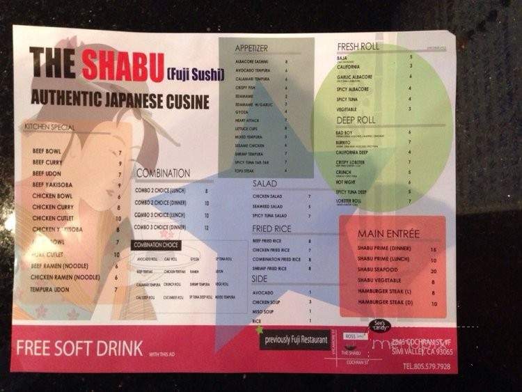 The Shabu - Simi Valley, CA menu_pic