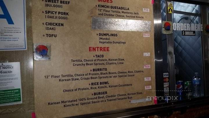 Slanging Corea - North Hollywood, CA menu_pic